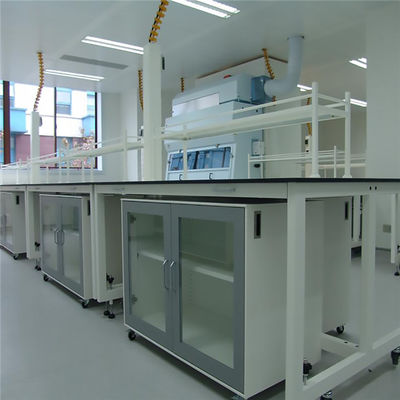 Van de het Eilandbank van het W1.5mh0.85m Laboratorium het Meubilair van het het Staallaboratorium met Kabinet