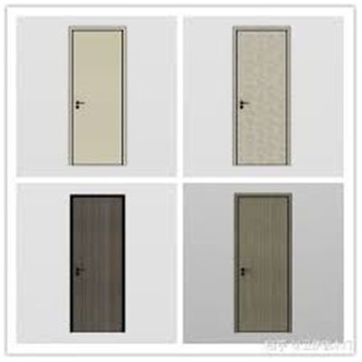 Gray Color With Lock Single-Beklede Houten die de Ingangsdeuren van het Deuraluminium voor Huis worden gebruikt