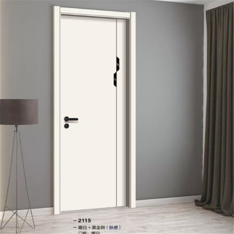 Binnenlandse WPC-de Deurendikte 40/45mm van de Aluminium Beklede Houten Ingang met Slot